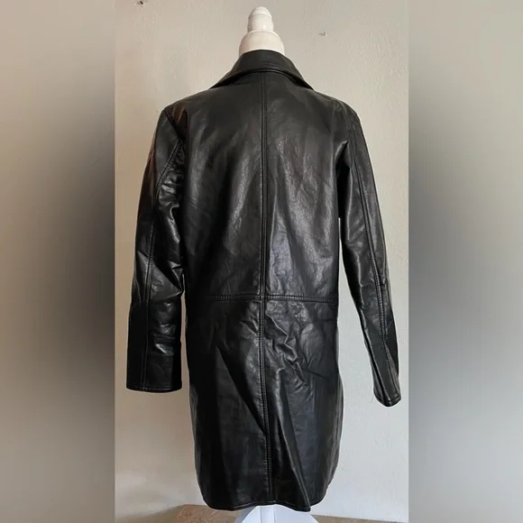 CV Handmade Italian Leather Coat - Picture 3 of 5
